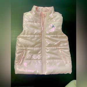 Fancy Silky shiny vest, Light Pink Color